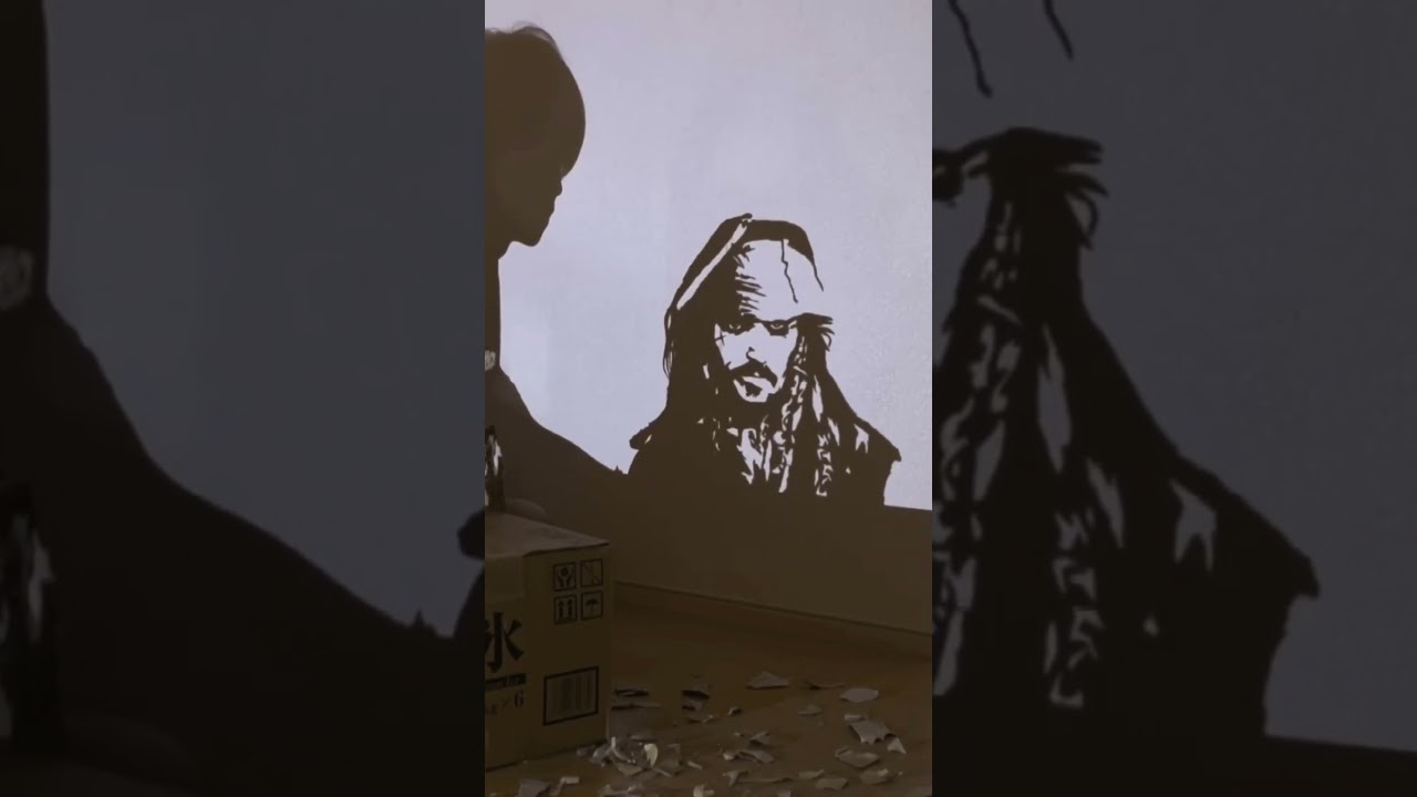 Amazing Pirates of the Caribbean Shadow Art by Kuronushi