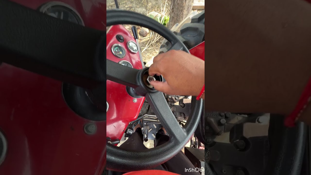 Sonalika tractor steering fitting on Massey tractor #masseyferguson