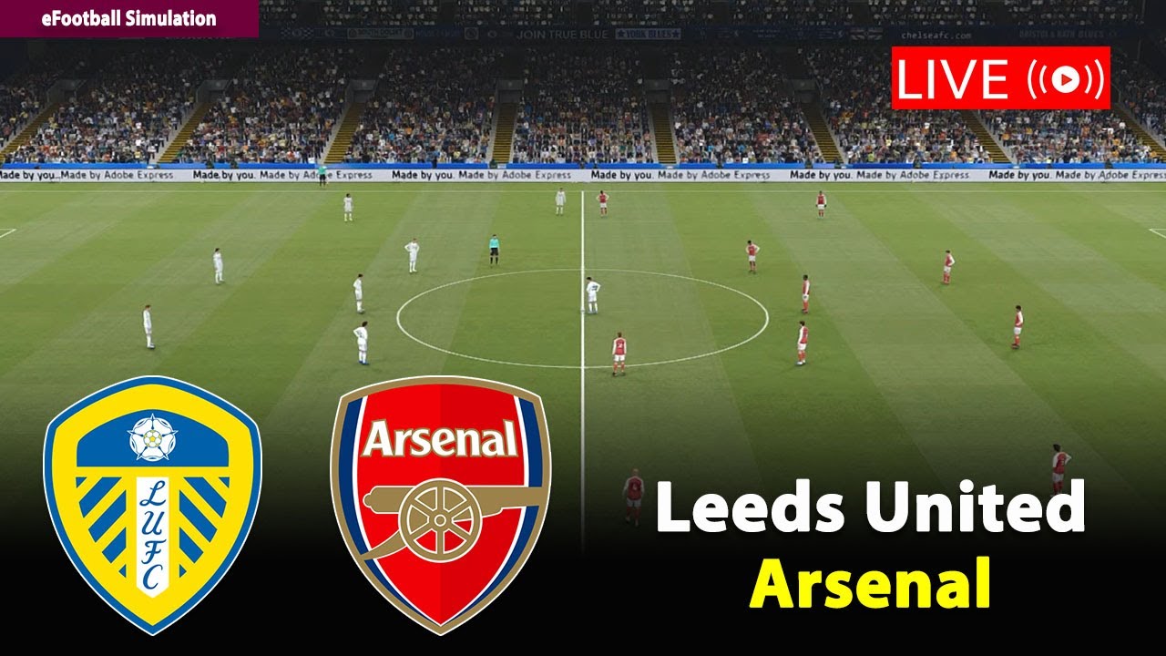 🔴Live- Leeds United vs Arsenal | England Premier League 25/26 Match | PES21 Game Simulation