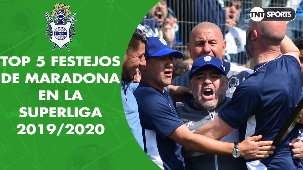 Top 5 festejos de Maradona en GIMNASIA LP en la Superliga 2019/2020
