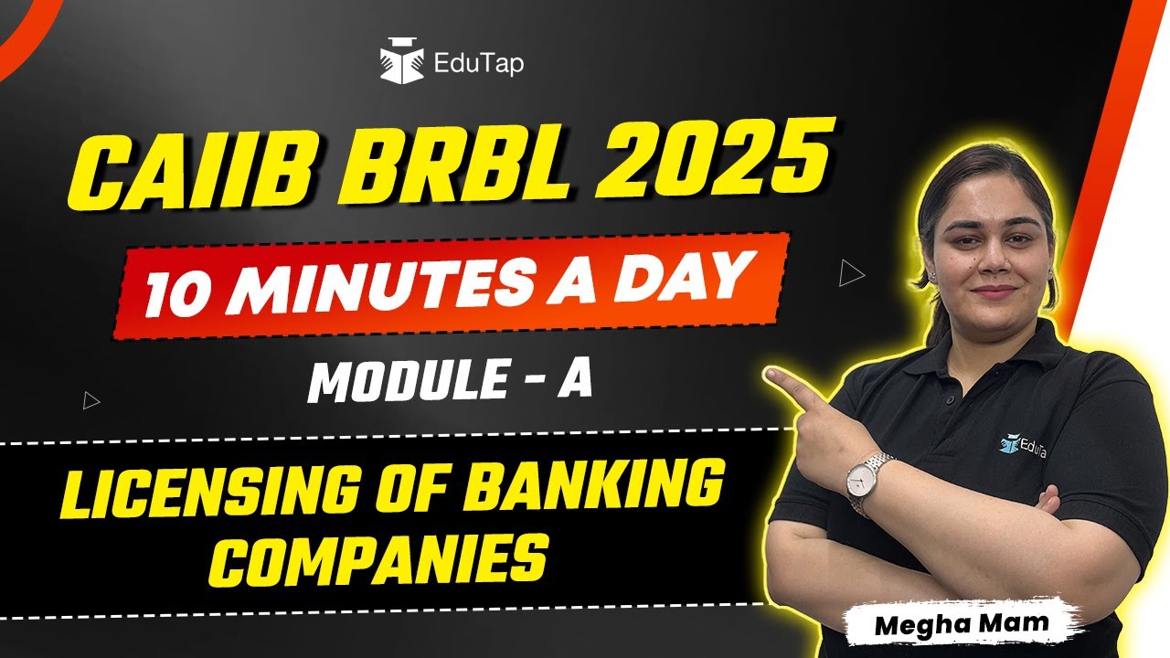 CAIIB BRBL 2025 Free Online Classes | Licensing of Banking Companies | CAIIB BRBL Important Topics