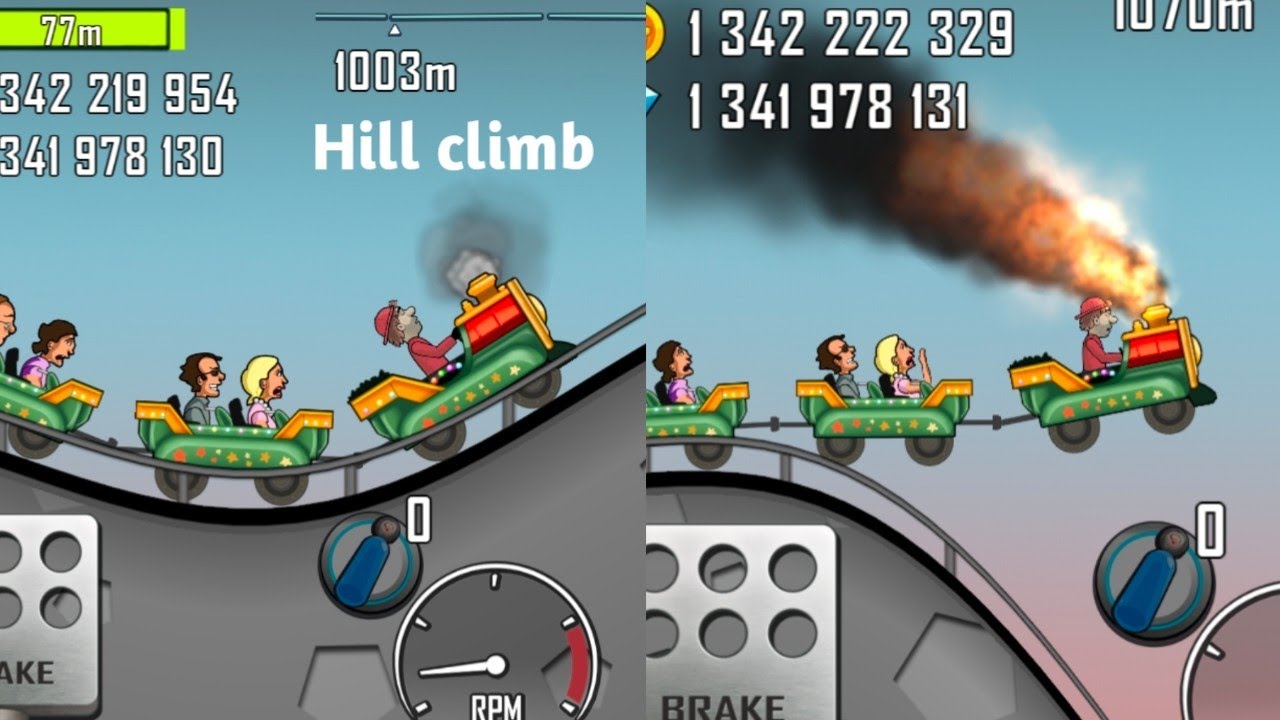 Hill climb Driving - the Most Expensive Train In The Hill Climb Game  #Game #gamer 