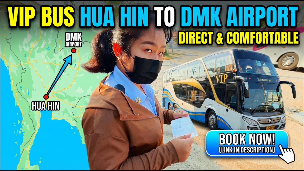 My Bus Driver in Thailand was an ELEPHANT?! 🐘 Hua Hin to Bangkok