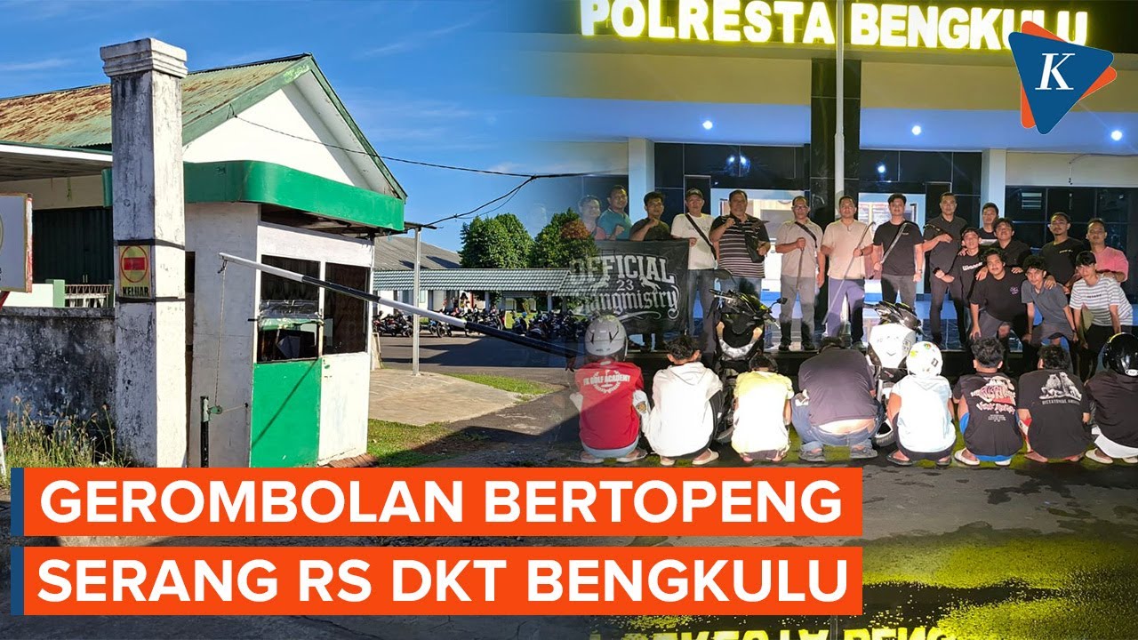 Gerombolan Bertopeng Serang Rumah Sakit Detasemen Ketentaraan Bengkulu, Ini Pelakunya!