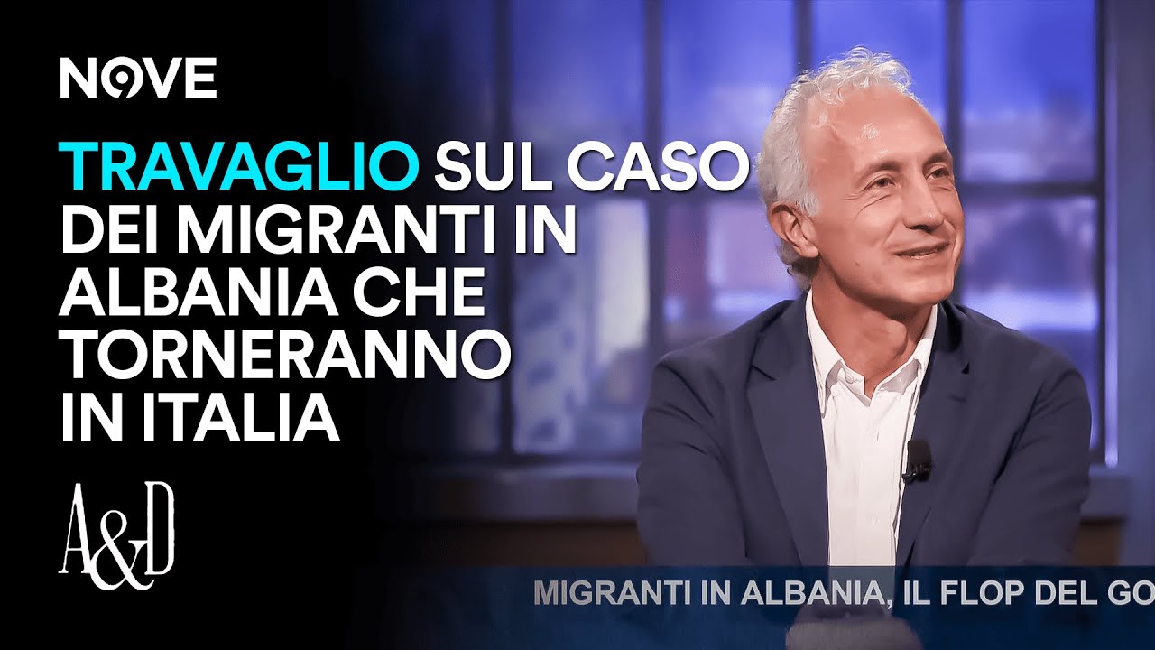 Travaglio sul caso dei migranti in Albania che torneranno in Italia | Accordi e Disaccordi