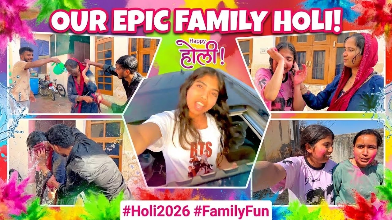 Haryana Ki Crazy Family Holi🫟 🤩 || Bhabhi Ka Holi Attack 🔫😆|| Vlog No. 10