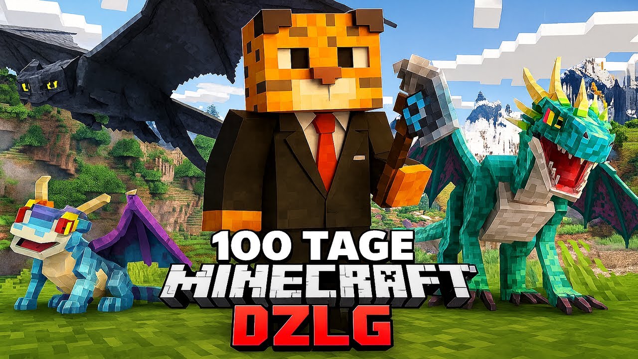Ich überlebte 100 Tage in „Drachenzähmen leicht gemacht“ in Minecraft – und DAS geschah!