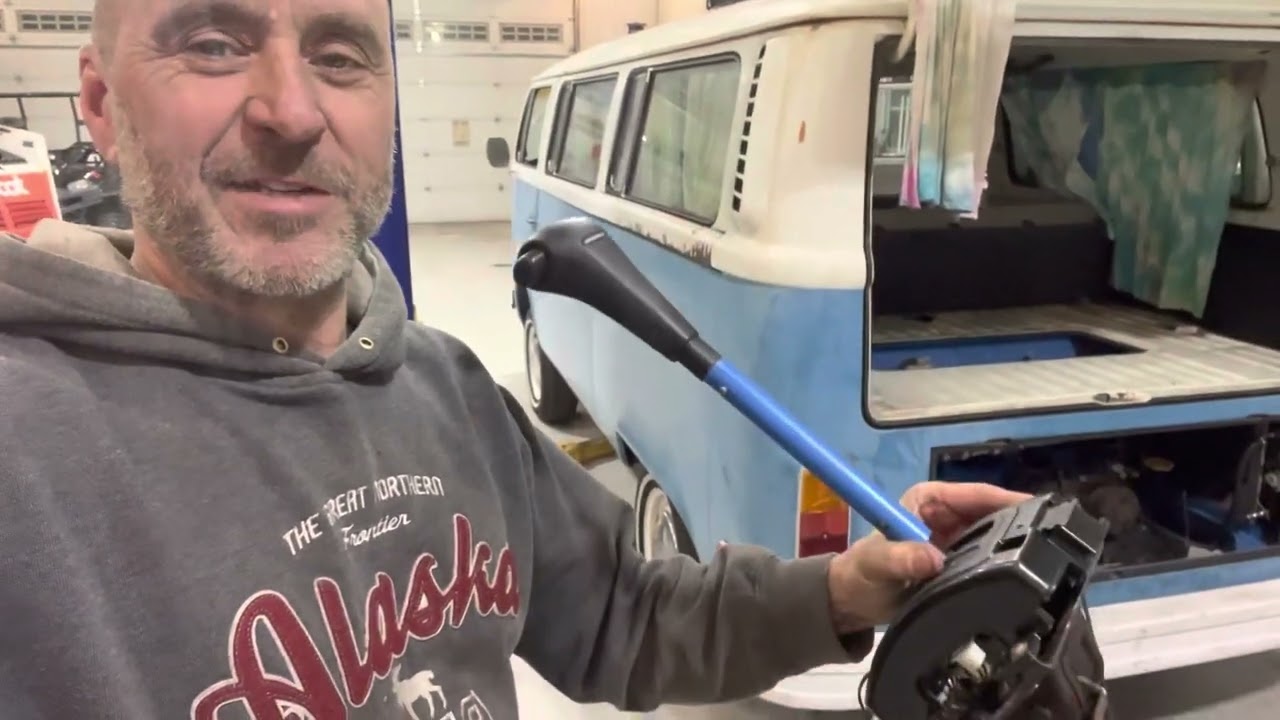 Part 11- VW BUS with Subaru engine-AUTO SHIFTER MOD AND CABLE INSTALL