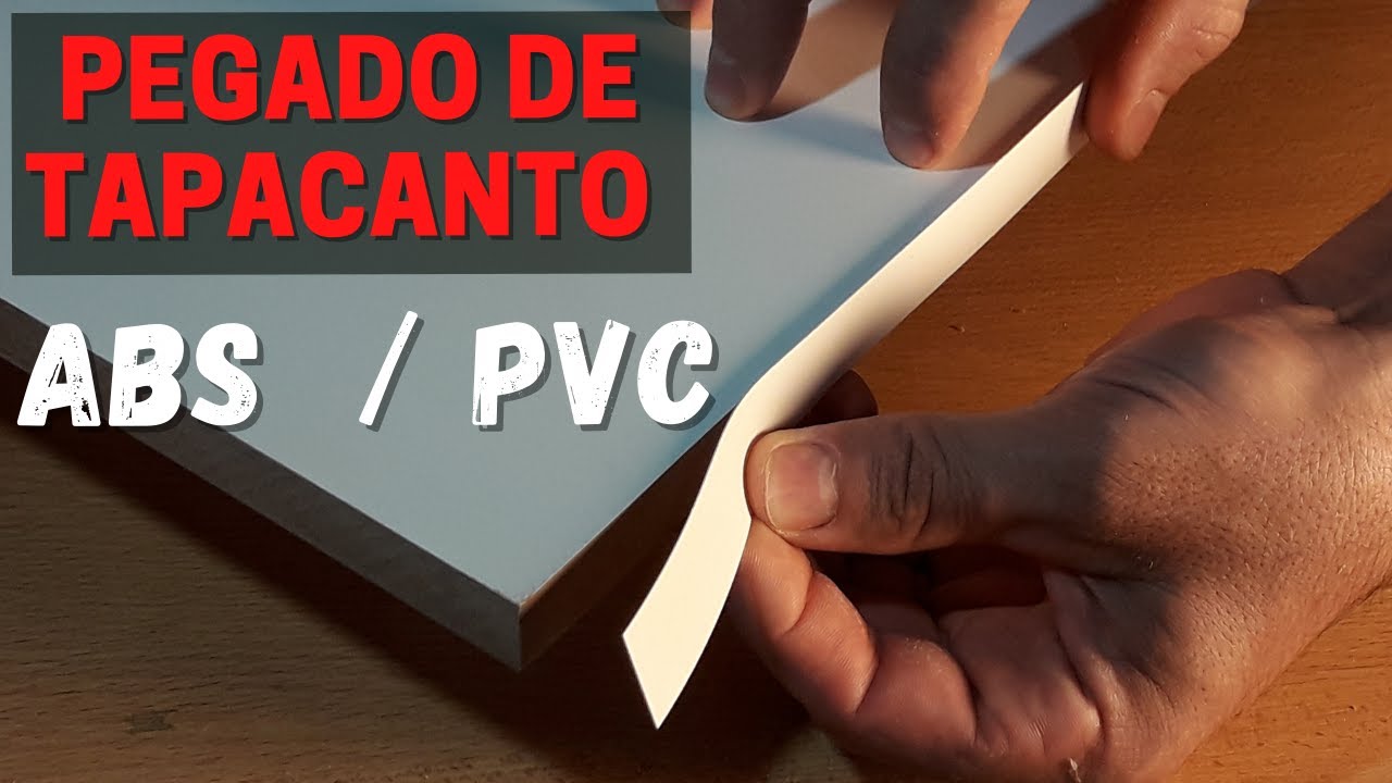 FACIL ! COMO PEGAR tapacantos de ABS o PVC   en placa de MELAMINA