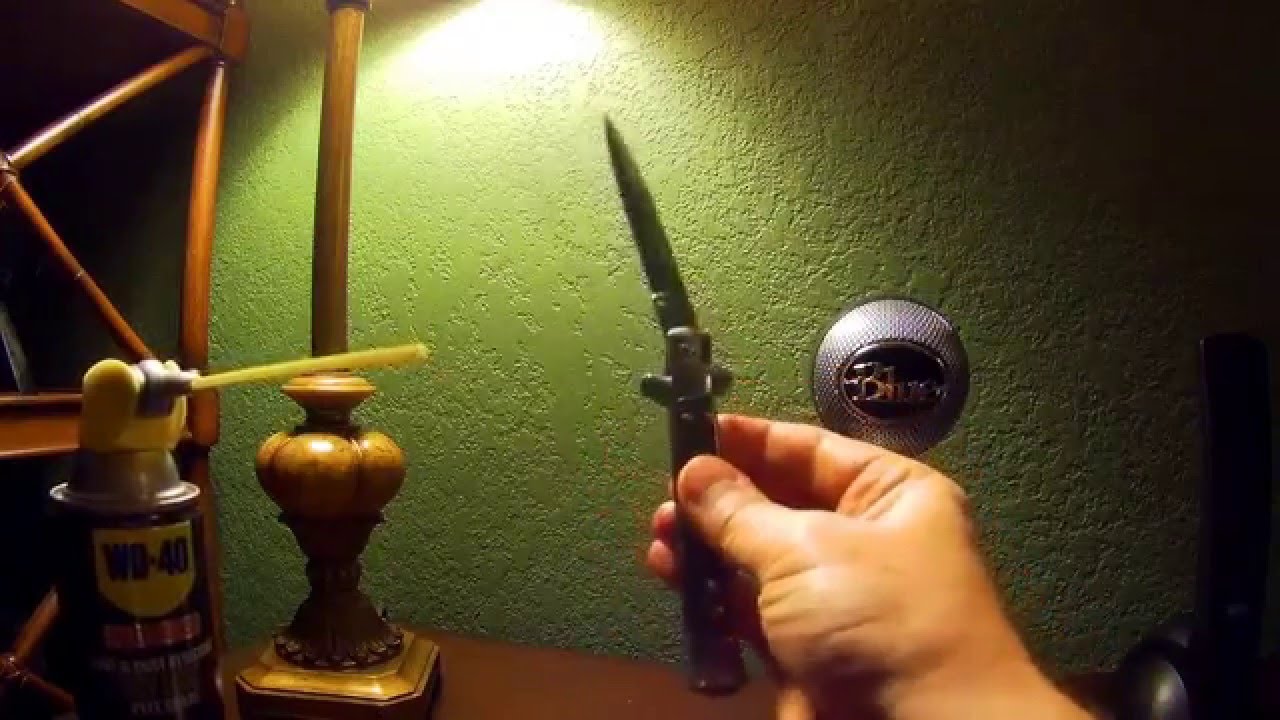 Make your Switchblade Kick Butt or How to lubricate a knife git2 gitup