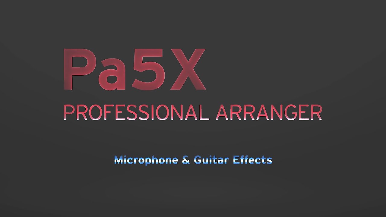 Pa5X Türkçe Kullanma Kılavuzu 7. Bölüm: Mikrofon ve Gitar Efektleri
