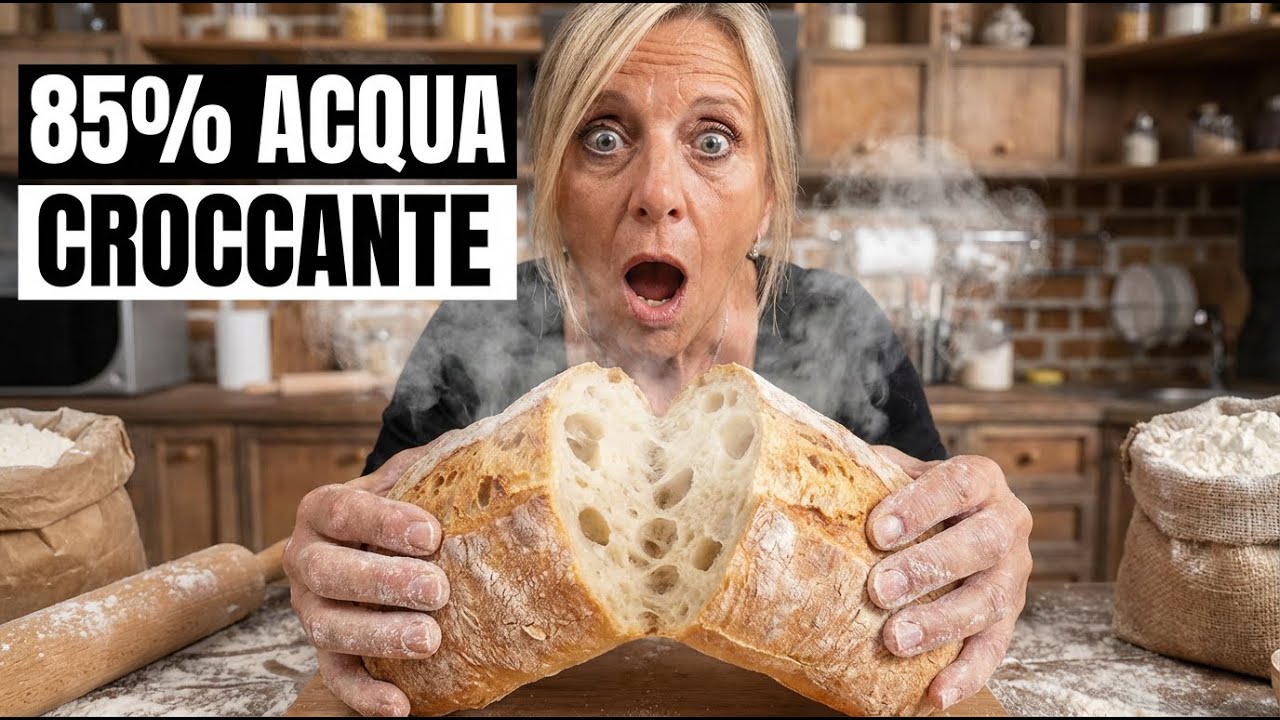 Pane Ciabatta Fatto in Casa: Ricetta ad Alta Idratazione (85%)