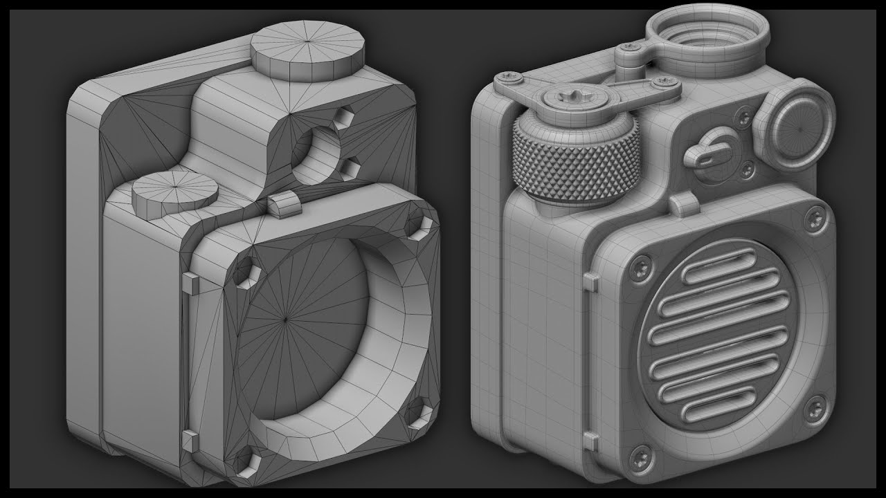 Boolean в модели, готовые к SubD | Учебное пособие по моделированию в Cinema 4D