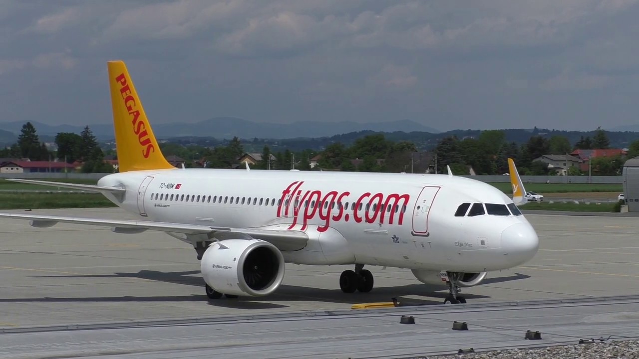Erstlandung Pegasus Airlines Airbus A320neo TC-NBM | Airportclub Graz