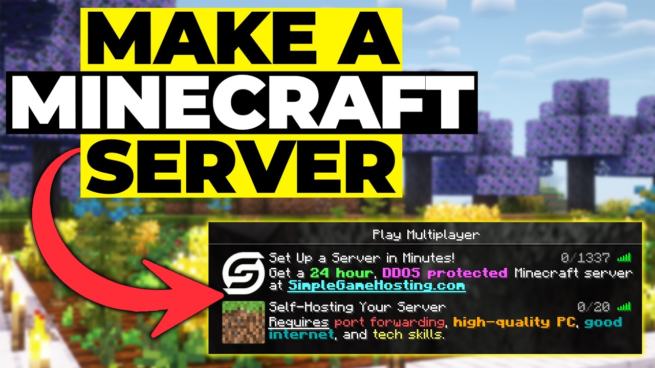 Как создать сервер Minecraft (2025)
