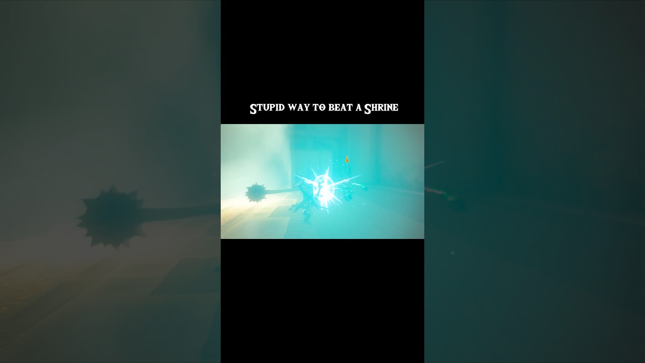 Stupid way to beat a Shrine totk #nintendo #switch #zelda #totk #gaming #tearsofthekingdom