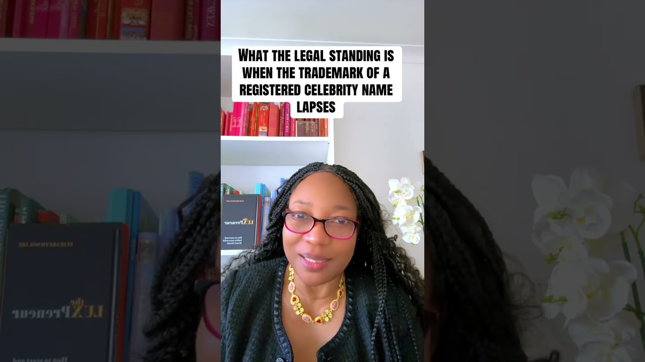 What the legal standing is when the trademark of a registered celebrity name lapses. 