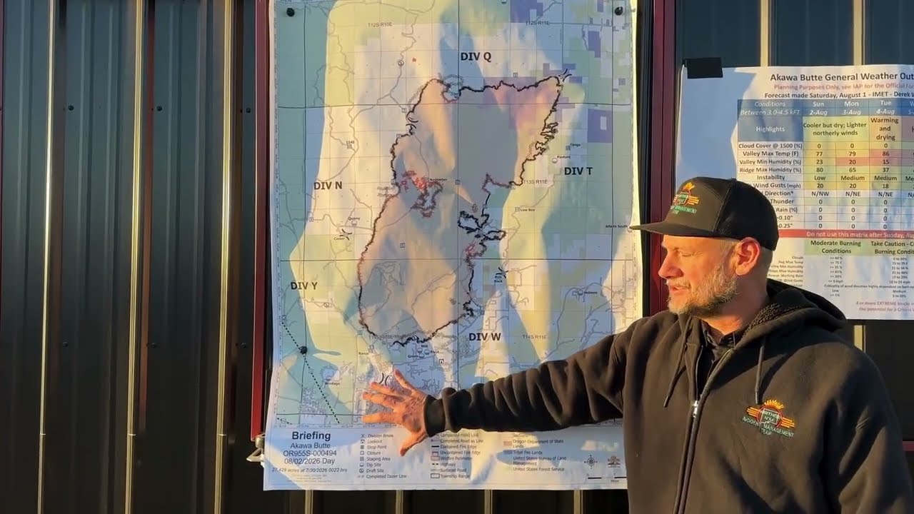Operations Update Video for the Akawa Butte Fire for Sunday, August 2, 2026