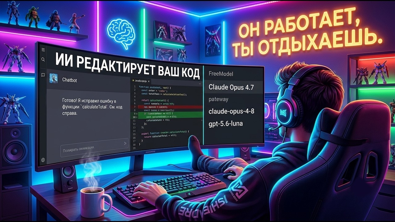 БЕСПЛАТНО СТАНЬ ВАЙБКОДЕРОМ ЗА 4 МИНУТЫ!!! ИИ РАБОТАЕТ ТЫ ОТДЫХАЕШЬ!!!