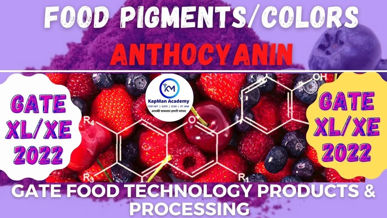 Anthocyanin structure and function | Live class | GATE-foodtechnology | life sciences | GATE-XL/XE