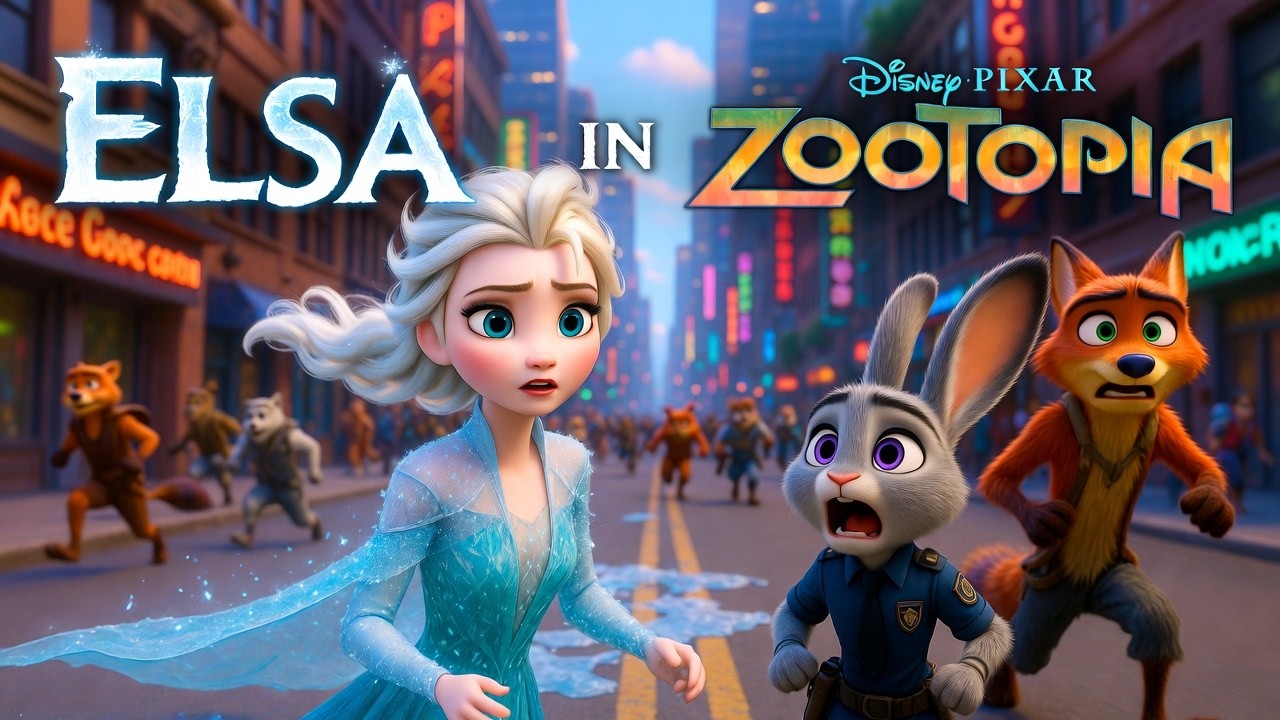 Elsa Gets Lost in Zootopia — And Nobody Knows What to Do With Her Ice Powers #disney #viral #movie