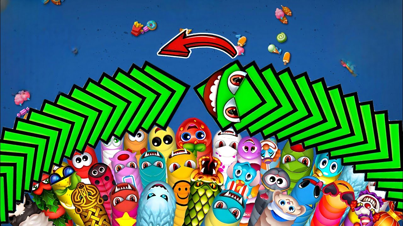 🐍WORMSZONE.IO | GIANT SLITHER SNAKE TOP 01 / Epic Worms Zone Best Gameplay! | No-7 | AG3