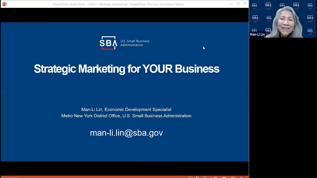1-22-26 Strategic Marketing for Your Business Online Presentation