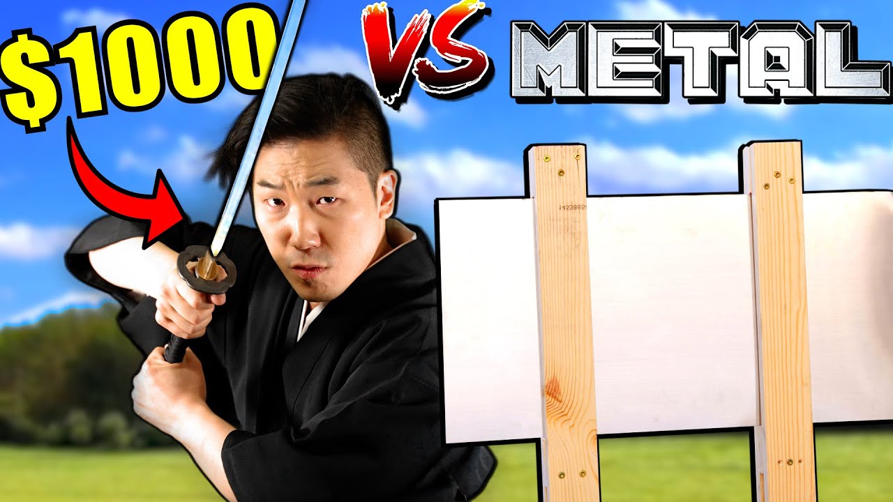 $1000 Katana VS Metal! - Anime Cutting Challenge