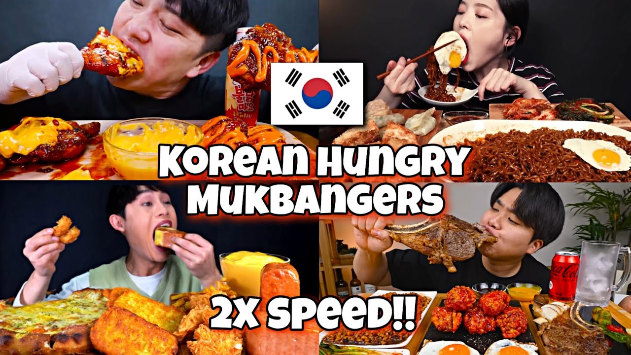 2X Speed!!💥ASMR Fast Motion Satisfying Eating Mukbang Compilations| Food Challenge.