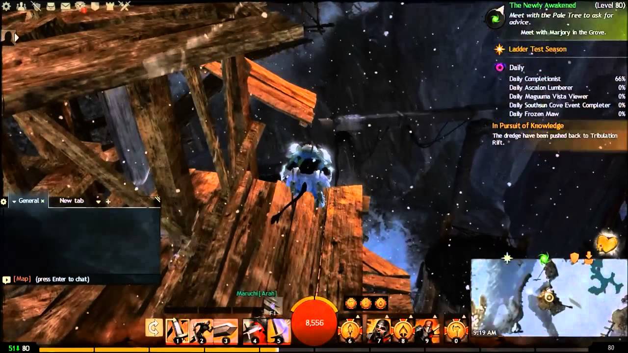 Guild Wars 2 (Gw2) - Tribulation Rift Vista | Dredgehaunt Cliffs  | Vista Spotter