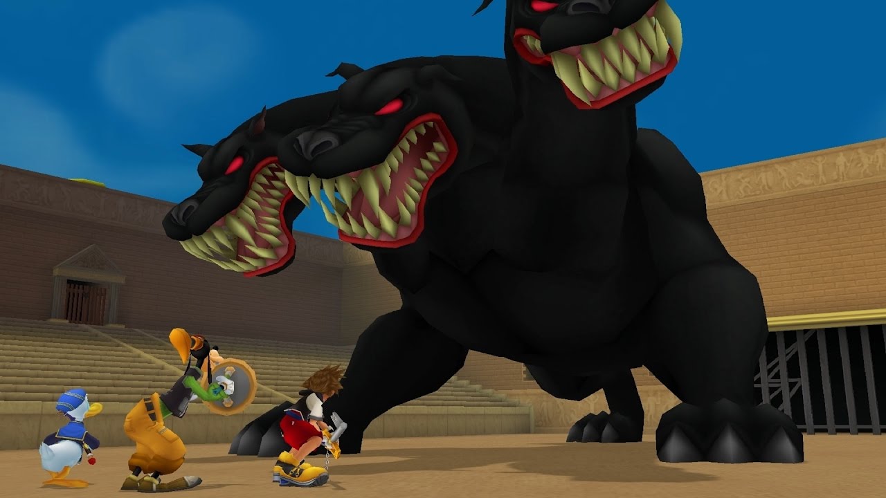 Kingdom Hearts: Cerberus Boss Fight (PS3 1080p)