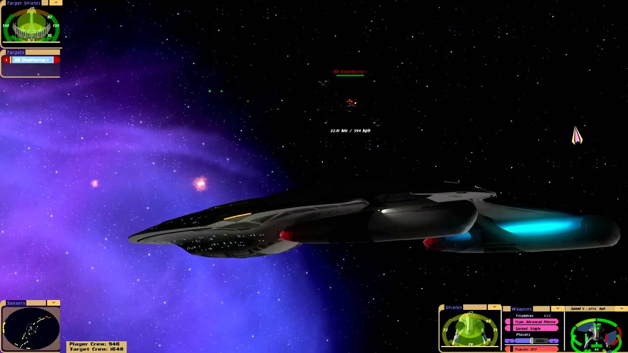 Star Trek Bridge Commander: Deathwing Vs USS Argonaut
