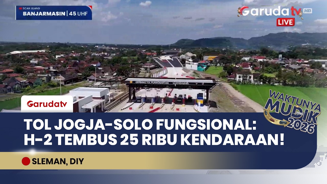 Siap Mudik! Jalur Fungsional Tol Jogja-Solo Ruas Prambanan-Purwomartani Beroperasi 16-29 Maret 2026