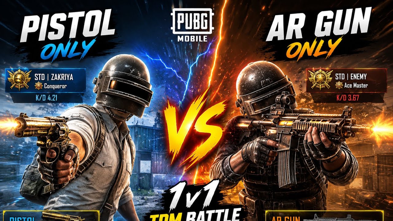 Pistol Vs Ar Challenge Unbelievable PUBG Mobile 