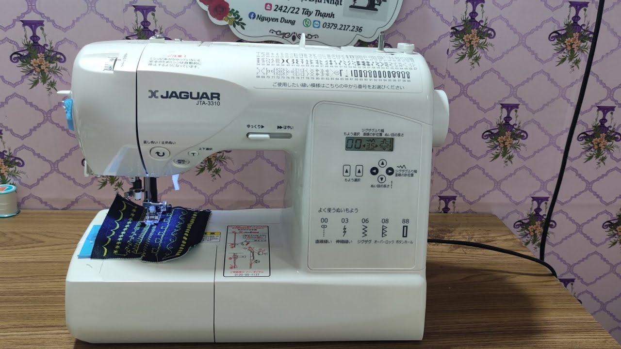 Hướng dẫn sử dụng máy may Jaguar JTA-3310 . Bảo hành 1 năm