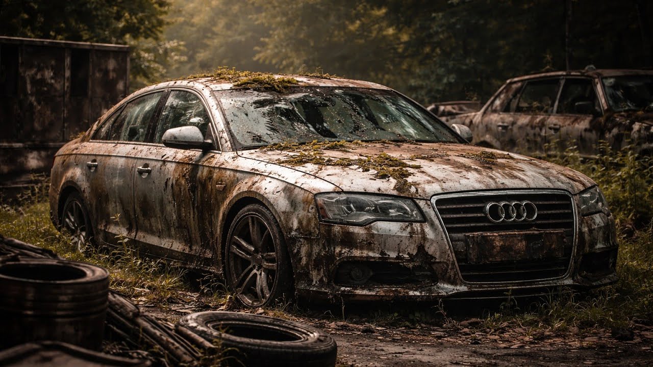 ASMR Car Restoration | Flooded Audi A6 Rebuild | Full Water Damage Luxury Sedan Restoration | 