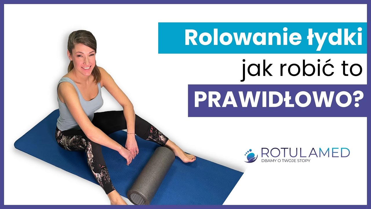 Rolowanie łydki za pomocą rollera