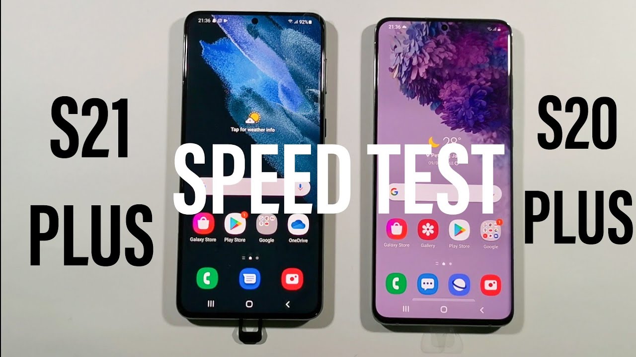 Сравнительный тест скорости Samsung S21 Plus и Samsung S20 Plus