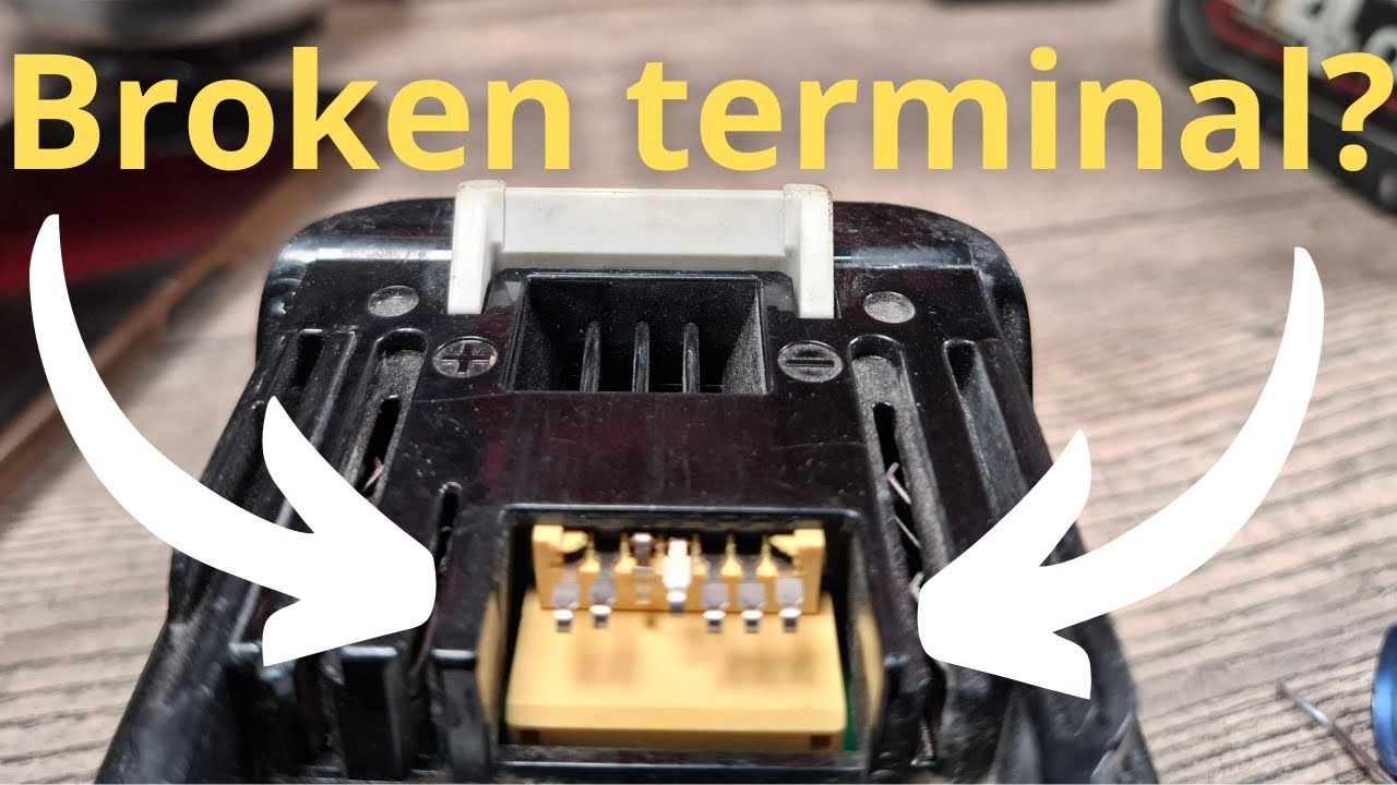 Broken yellow connector replace for Makita battery