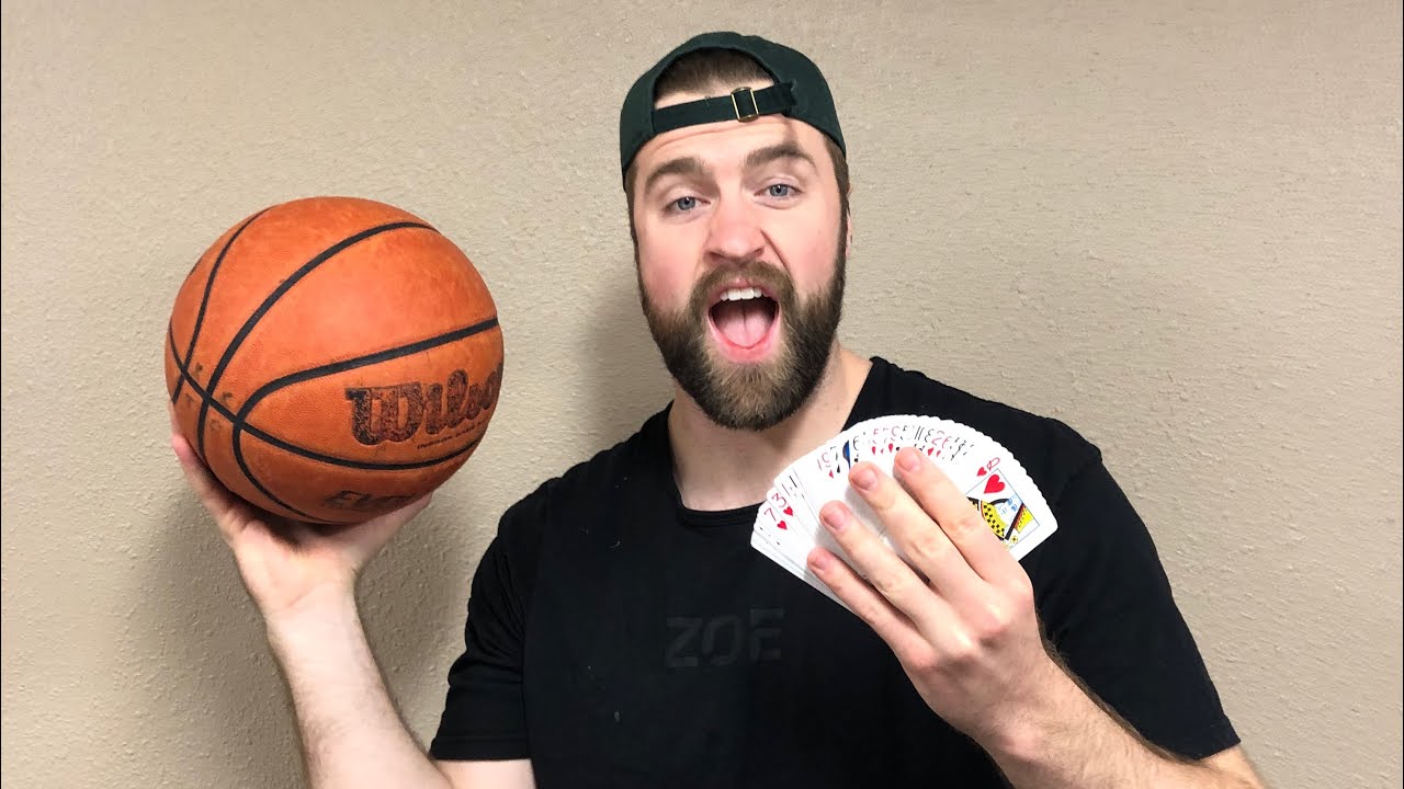 PICK A CARD TRICK SHOT CHALLENGE w/ JOSH HORTON