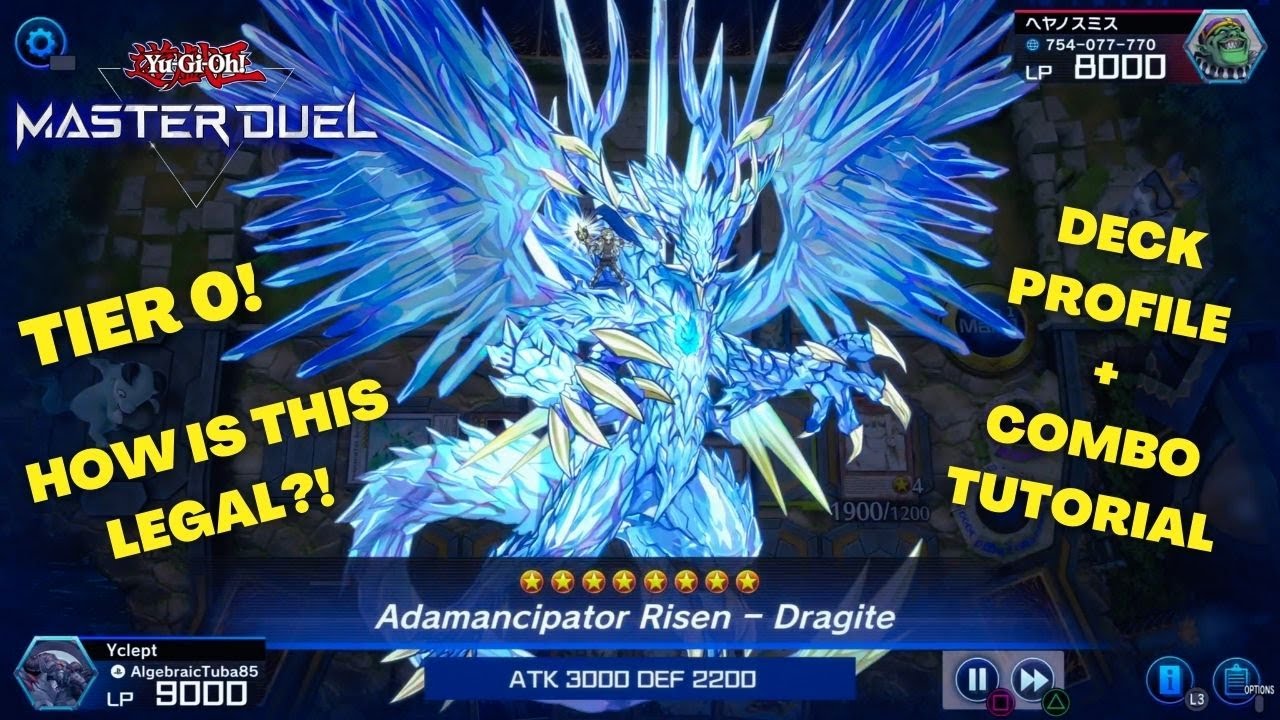 *GOD TIER* UNSTOPPABLE Adamancipator Deck Profile + Combo Tutorial | Yu-Gi-Oh! Master Duel