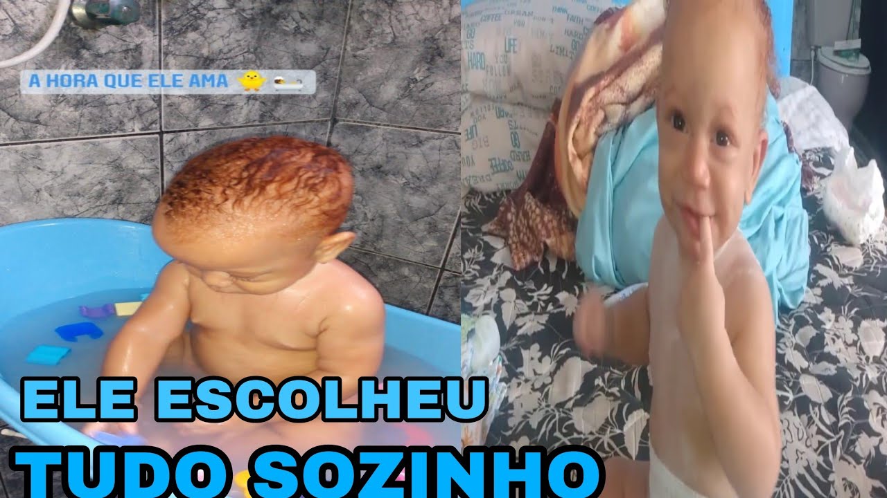 O BABY DECIDIU O BANHO DELE MAS O LOOK | m&atilde;e aos 17