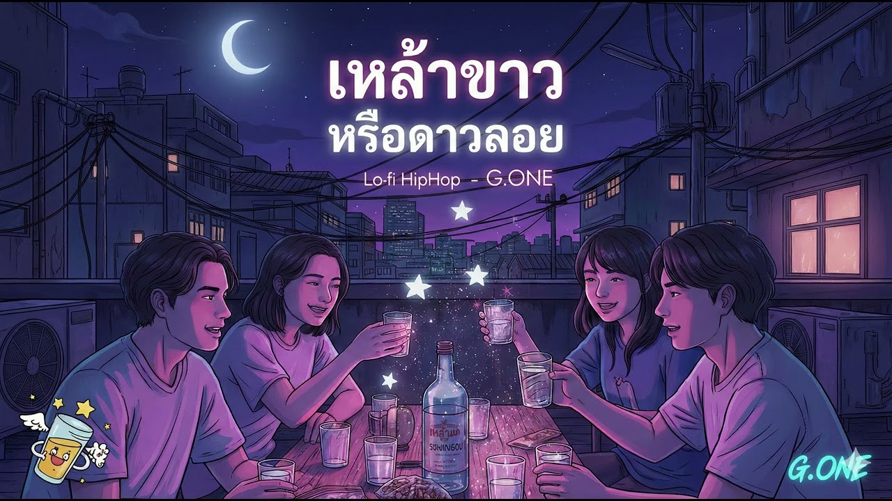 เหล้าขาว หรือดาวลอย - G.ONE (Official Audio)