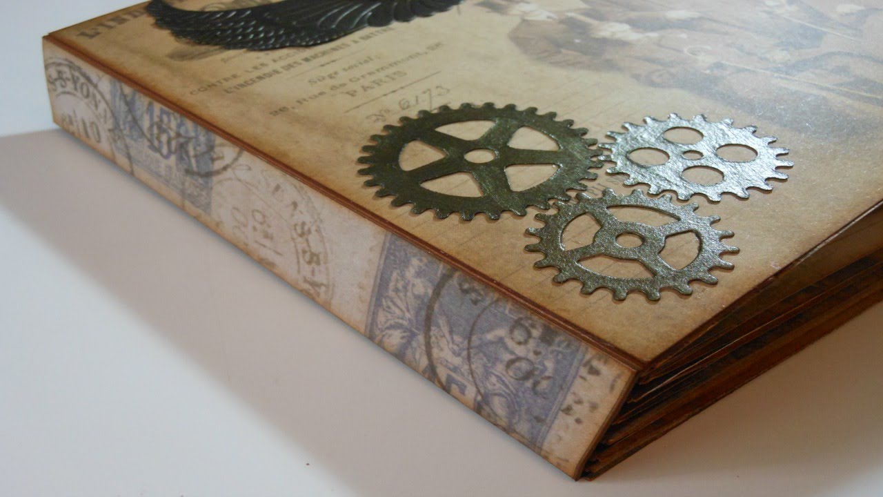 Proyecto álbum Steampunk: Encuadernación tipo espina | Mundo@Party