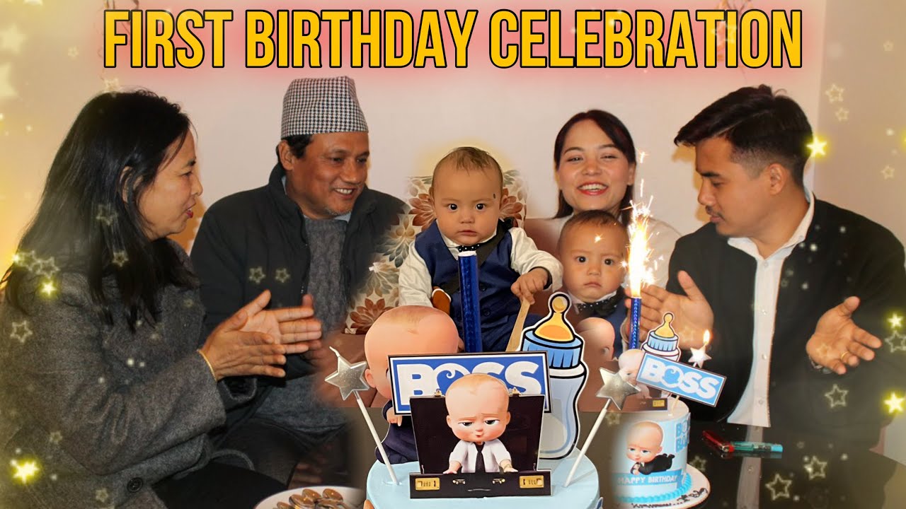 Kairav First birthday celebration 😍 || with family and friends 🥰