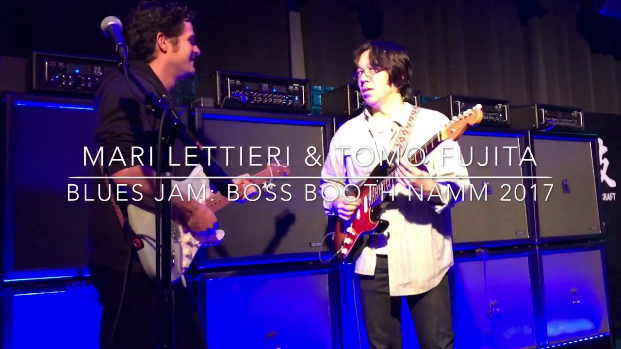 Mark Lettieri and Tomo Fujita - Blues Jam: Boss Booth NAMM 2017