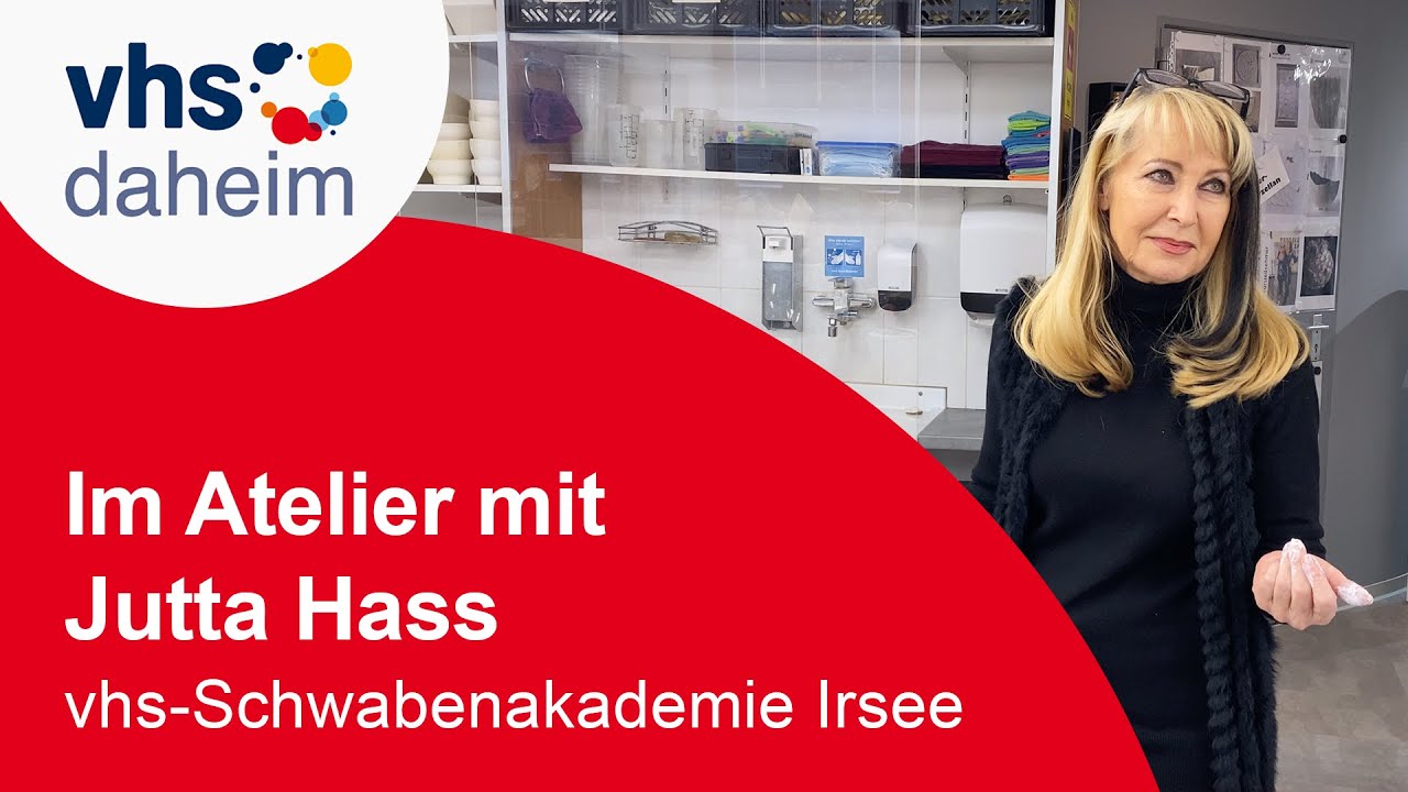 Im Atelier mit Jutta Hass, vhs-Schwabenakademie Irsee