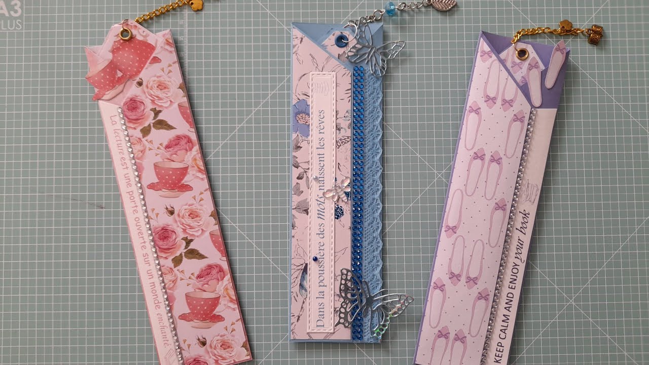 Tuto marque page et sa pochette #scrapbooking