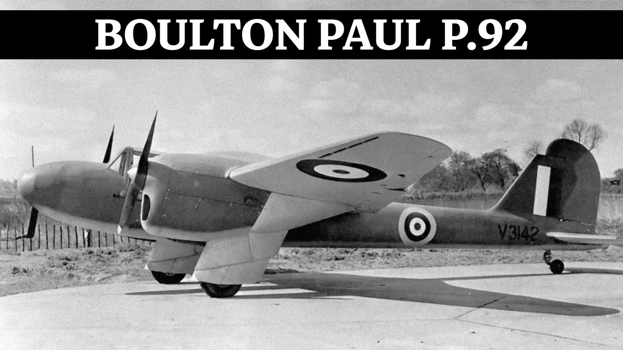Boulton Paul P.92: британский ответ на P-61 Black Widow