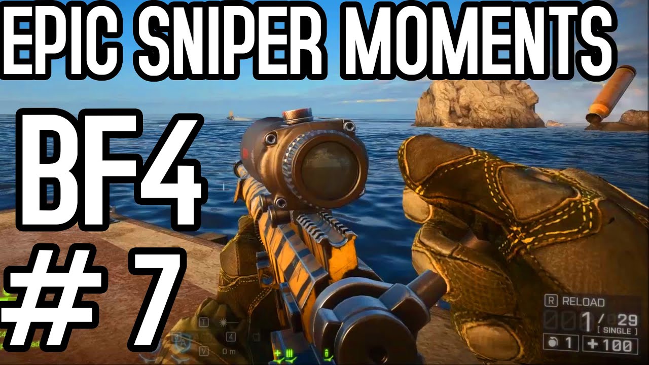 EPIC Sniper Highlights #7- 2500M Headshot, 800M Collat Battlefield 4